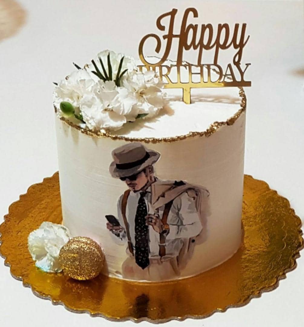 Men cake à la crème naturelle