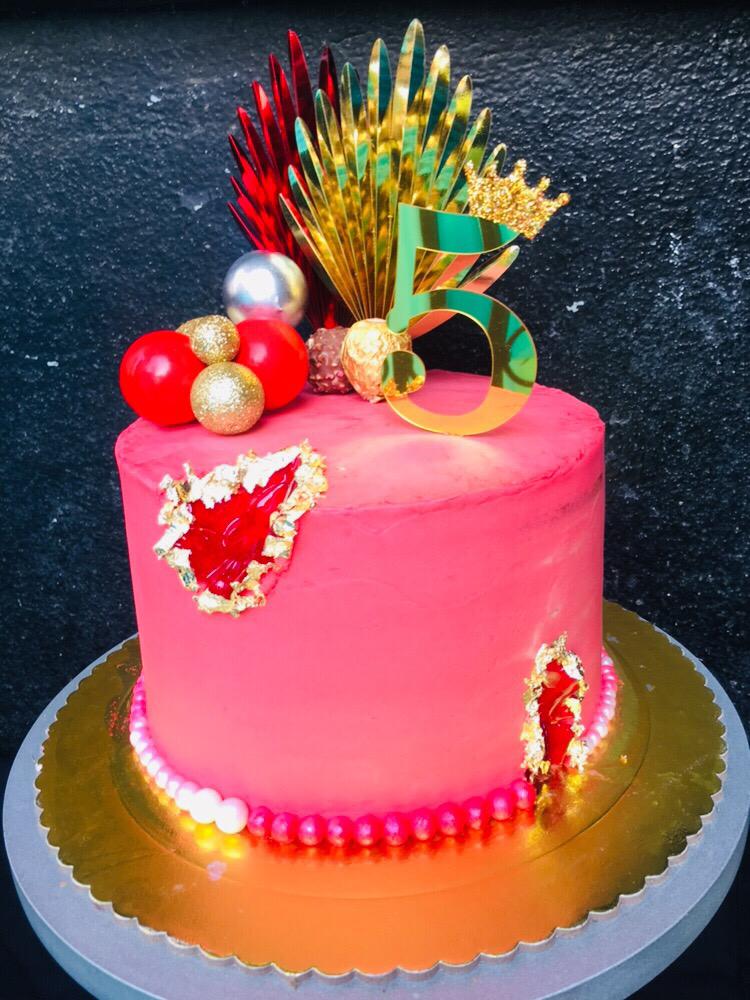 Geode cake à la crème naturelle