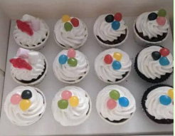 DOUZAINE DE CUPCAKES AU FRUITS-CREME BIO